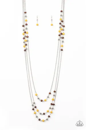 Seasonal Sensation Yellow Paparazzi Necklace