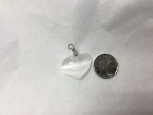 Selenite Heart Pendant