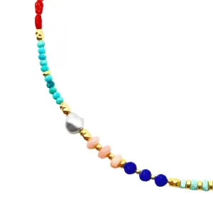 Shakti 14K Gold and Mixed Bead 32 inch Necklace