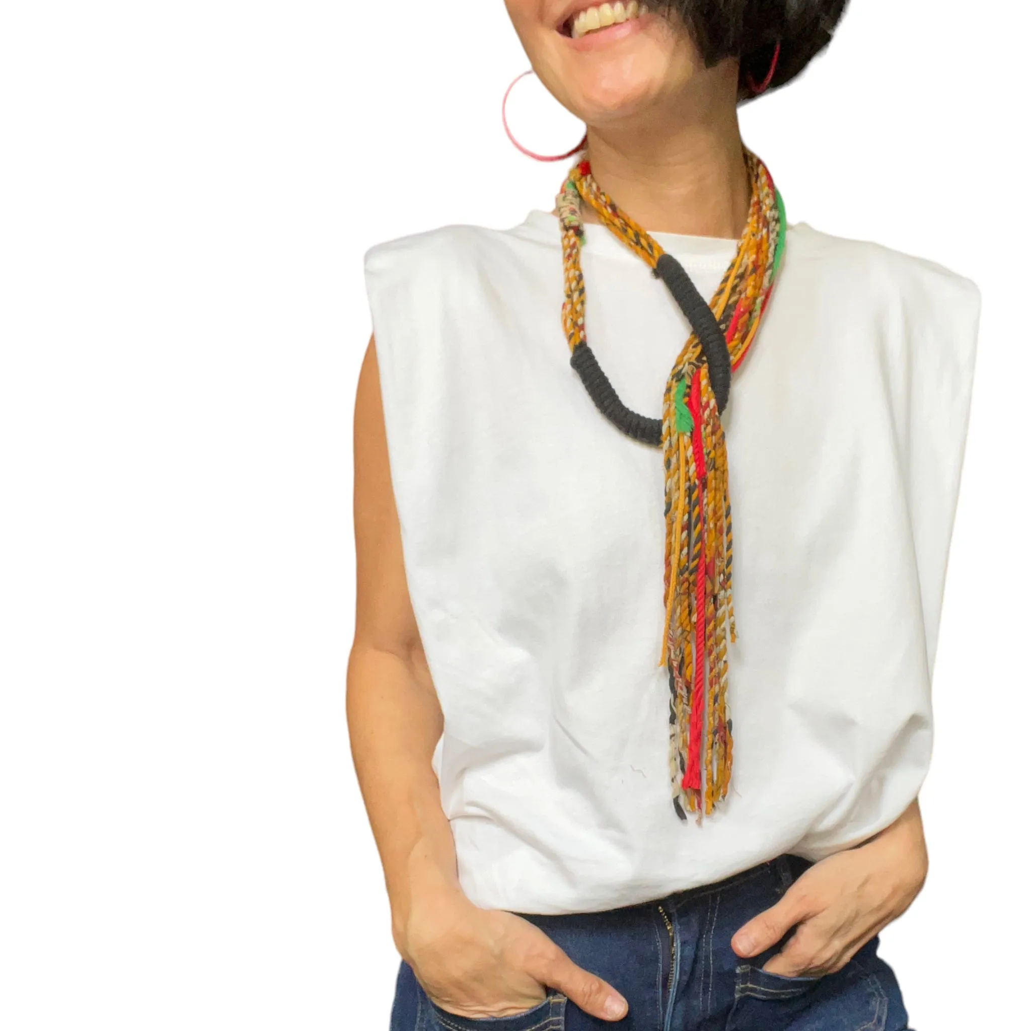 Sheena Handwoven High Priestess Rope Necklace