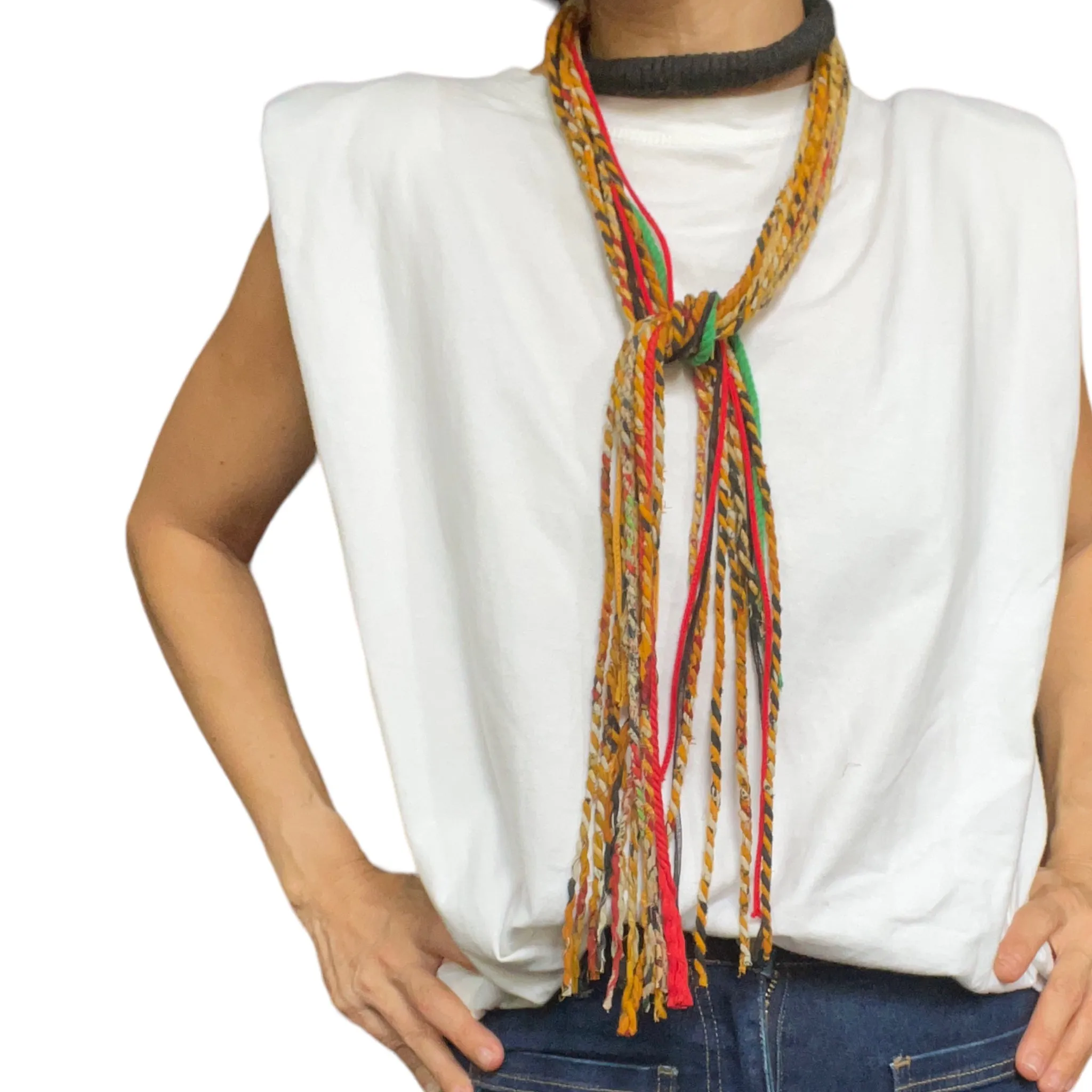 Sheena Handwoven High Priestess Rope Necklace