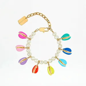 SHELL POPPERS BRACELET | NEON MULTI