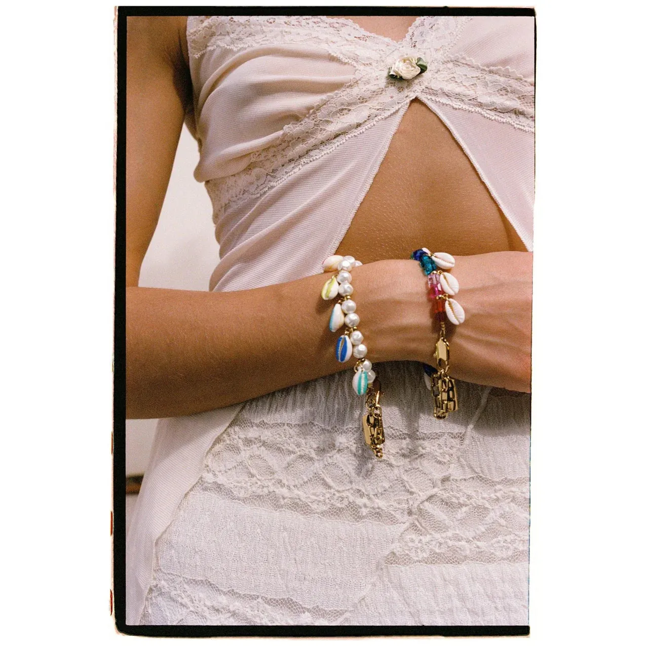 SHELL POPPERS BRACELET | NEON MULTI
