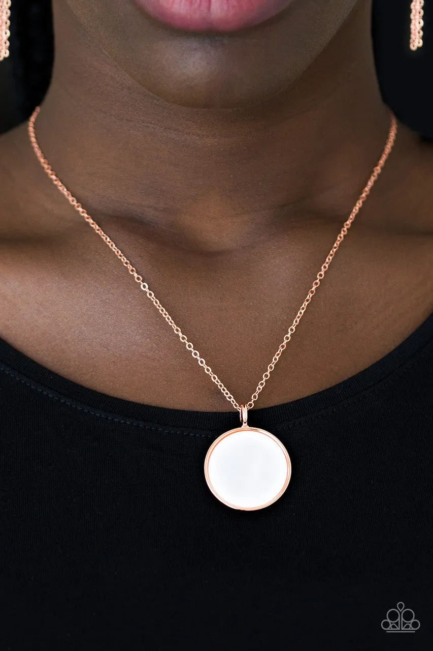 Shimmering Seashore Copper Paparazzi Necklace