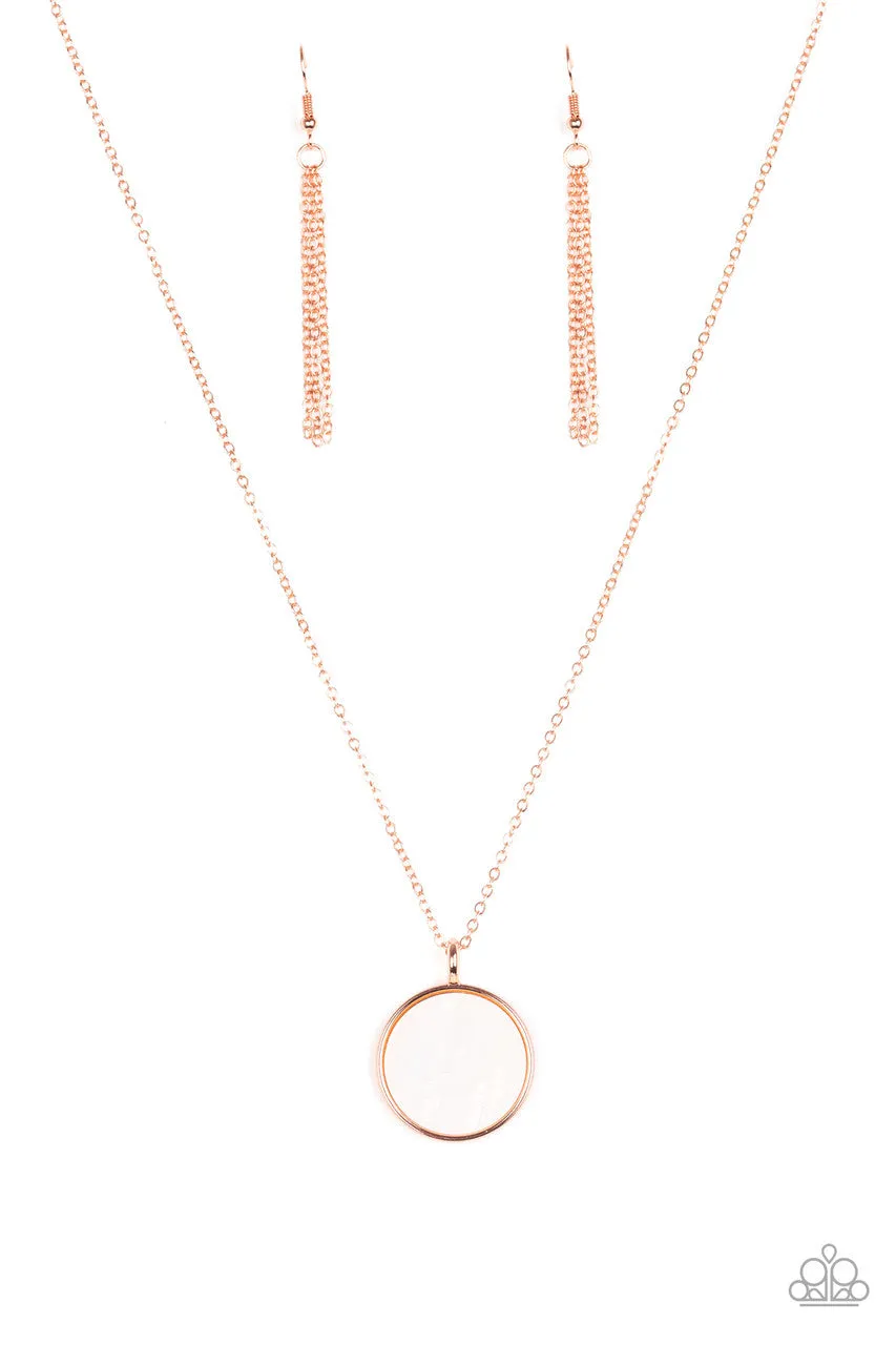 Shimmering Seashore Copper Paparazzi Necklace