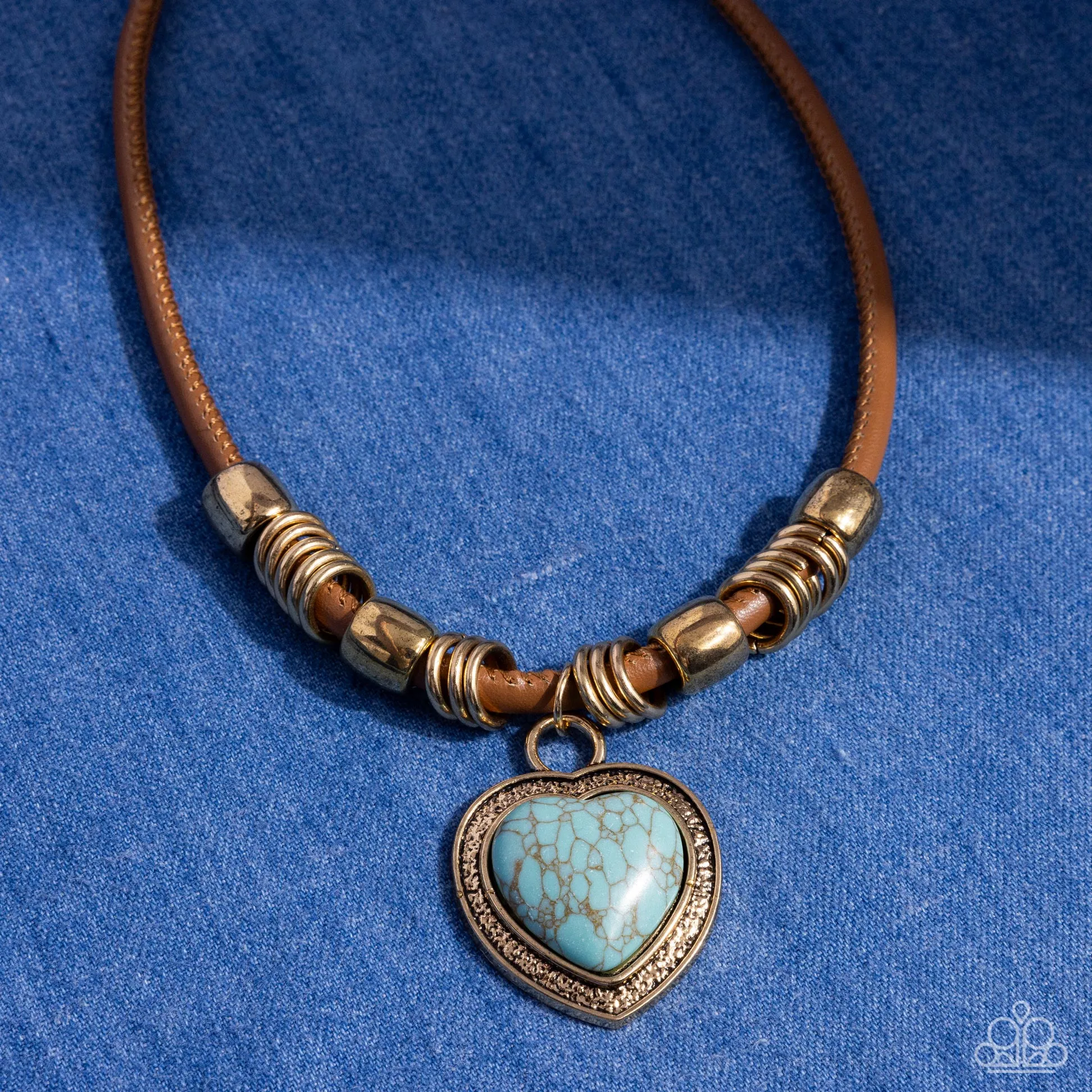 Significant Other - Blue (Turquoise) Heart Necklace