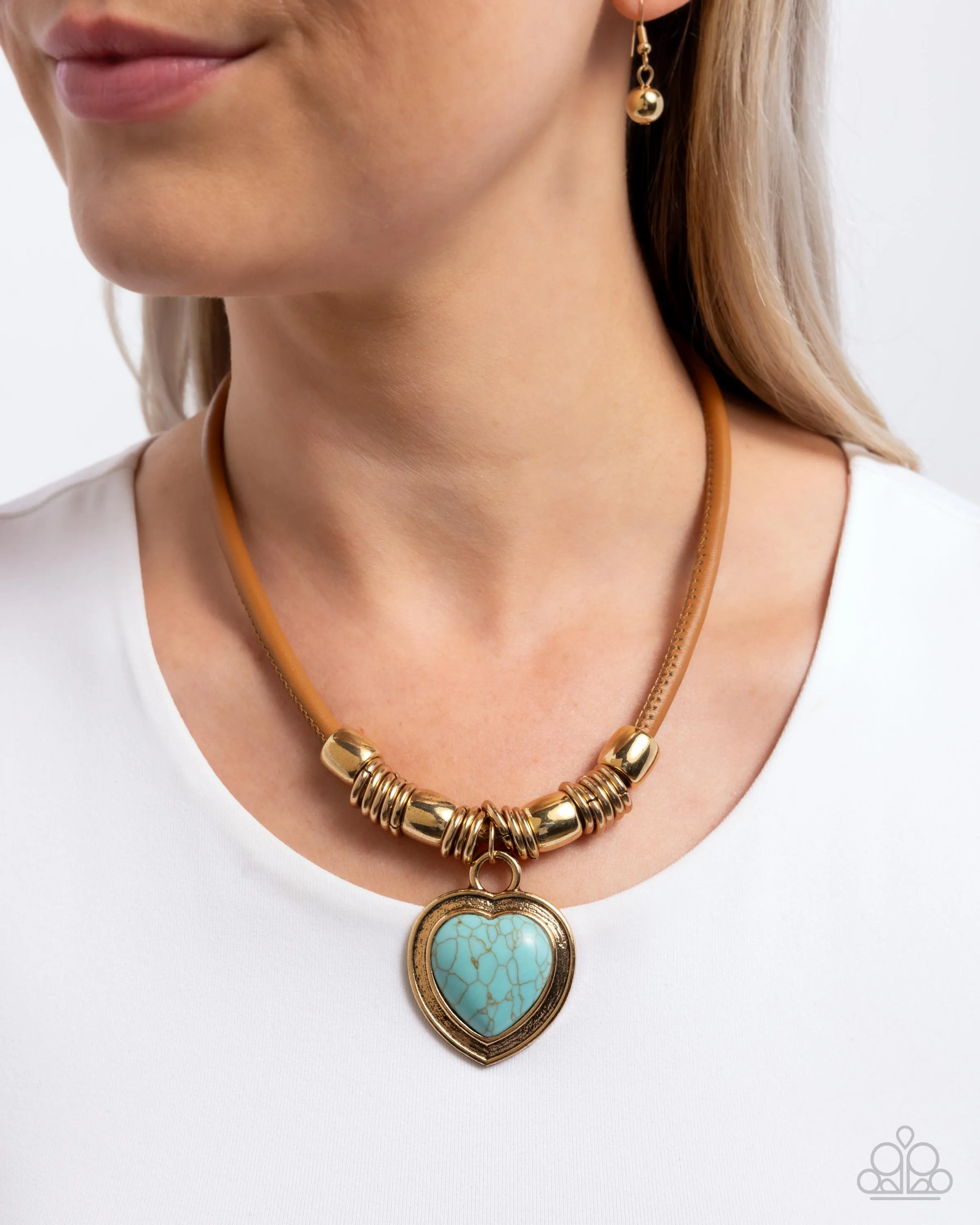 Significant Other - Blue (Turquoise) Heart Necklace