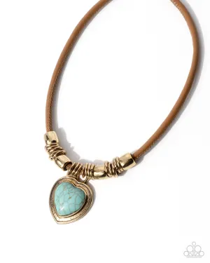 Significant Other - Blue (Turquoise) Heart Necklace