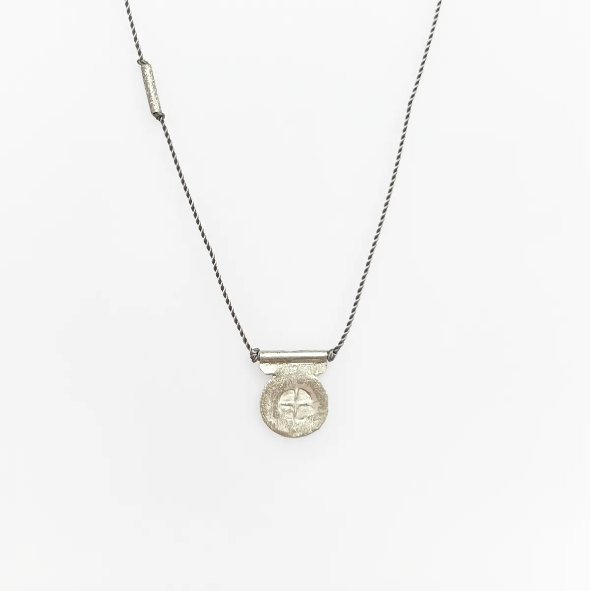 Silver Circle Talisman Necklace