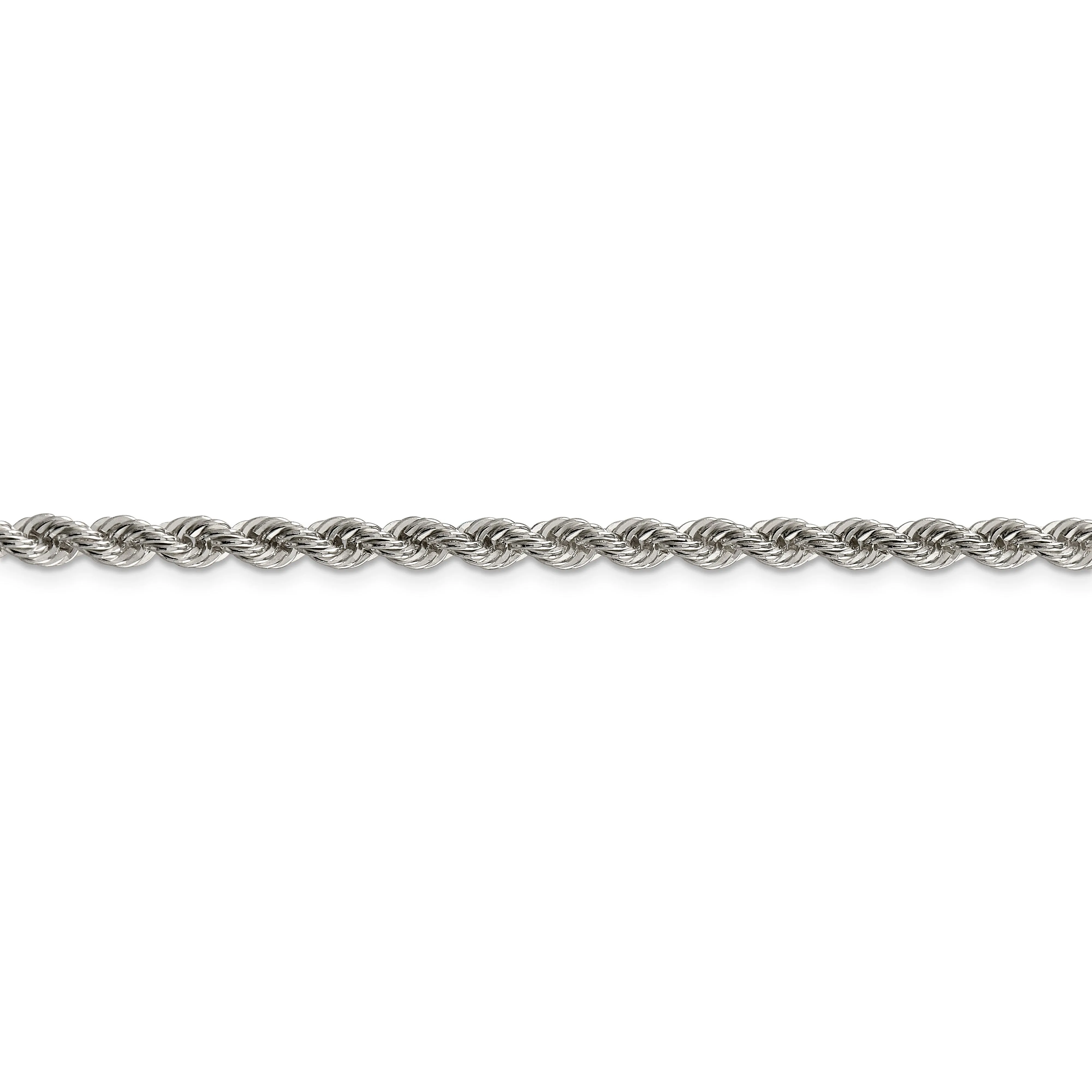 Silver D.C 4.50-mm Solid Twisted Rope Chain