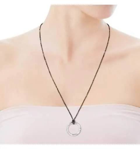 Silver Duna Tube Necklace