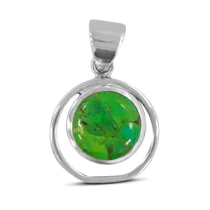 Silver Mohave Turquoise Pendant