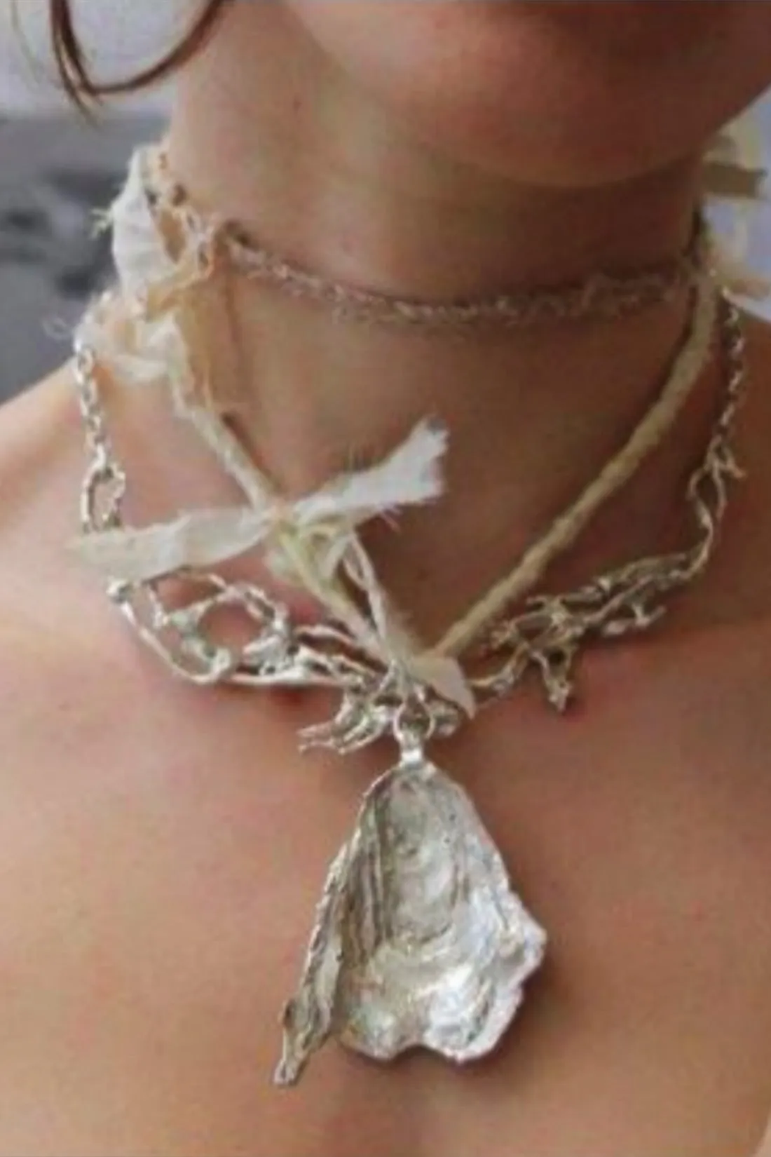 Silver Shell Necklace