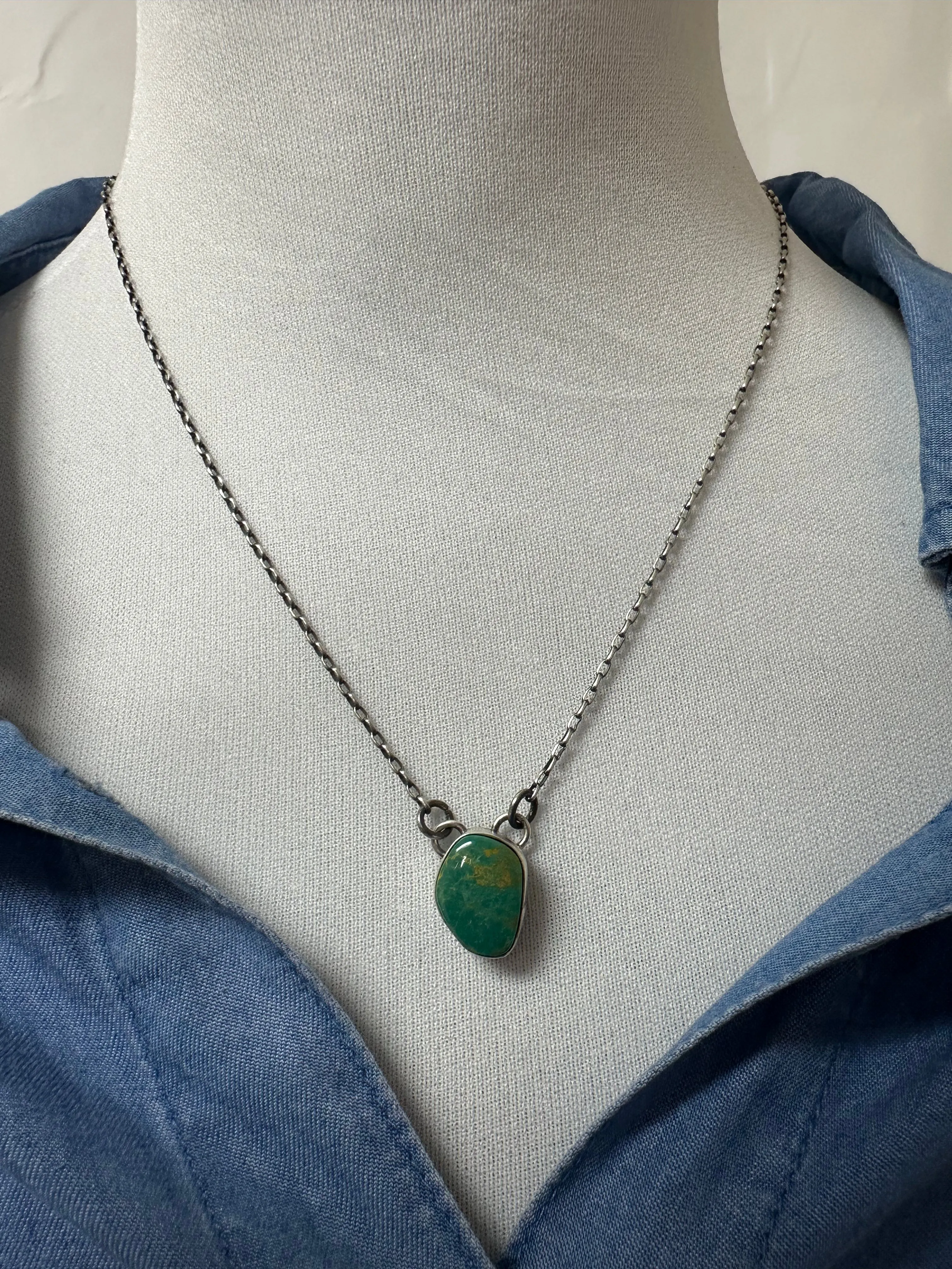 Single Stone Kingman Necklace