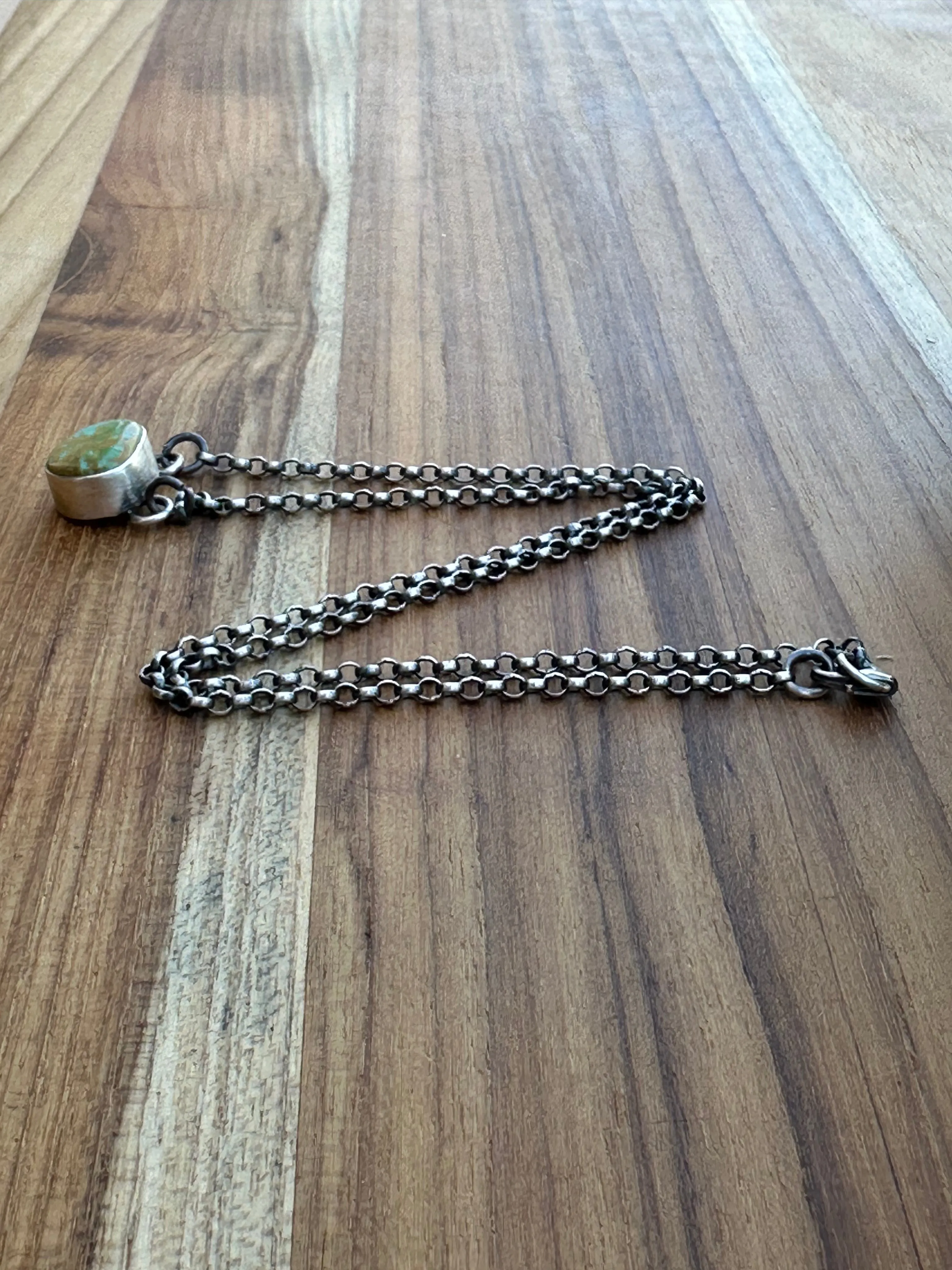 Single Stone Kingman Necklace