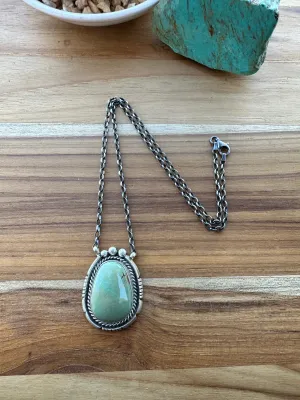 Single Stone Pair Shape Necklace