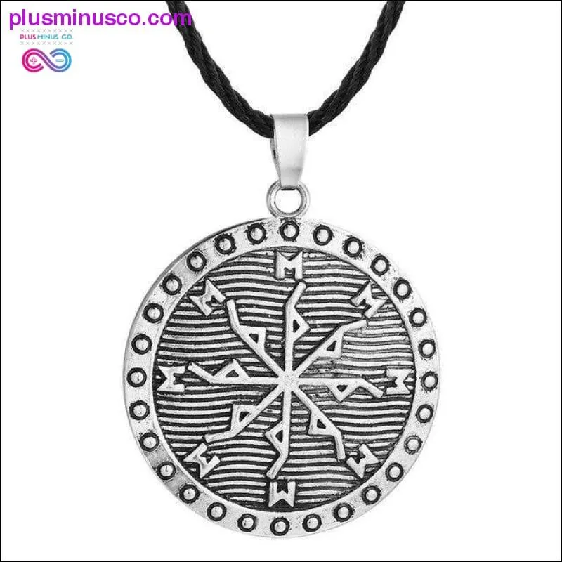 Slavic Kolovrat Wheel Amulet Pagan Pendant Necklace Viking