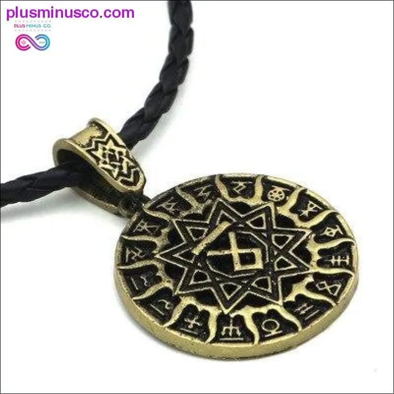 Slavic Kolovrat Wheel Amulet Pagan Pendant Necklace Viking