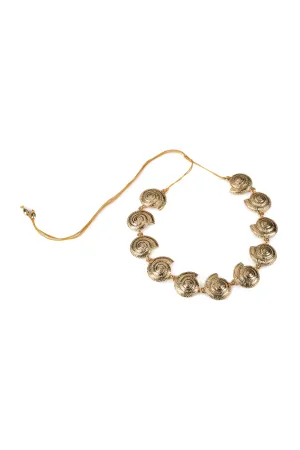 Small Archi Shell Necklace In Gold
