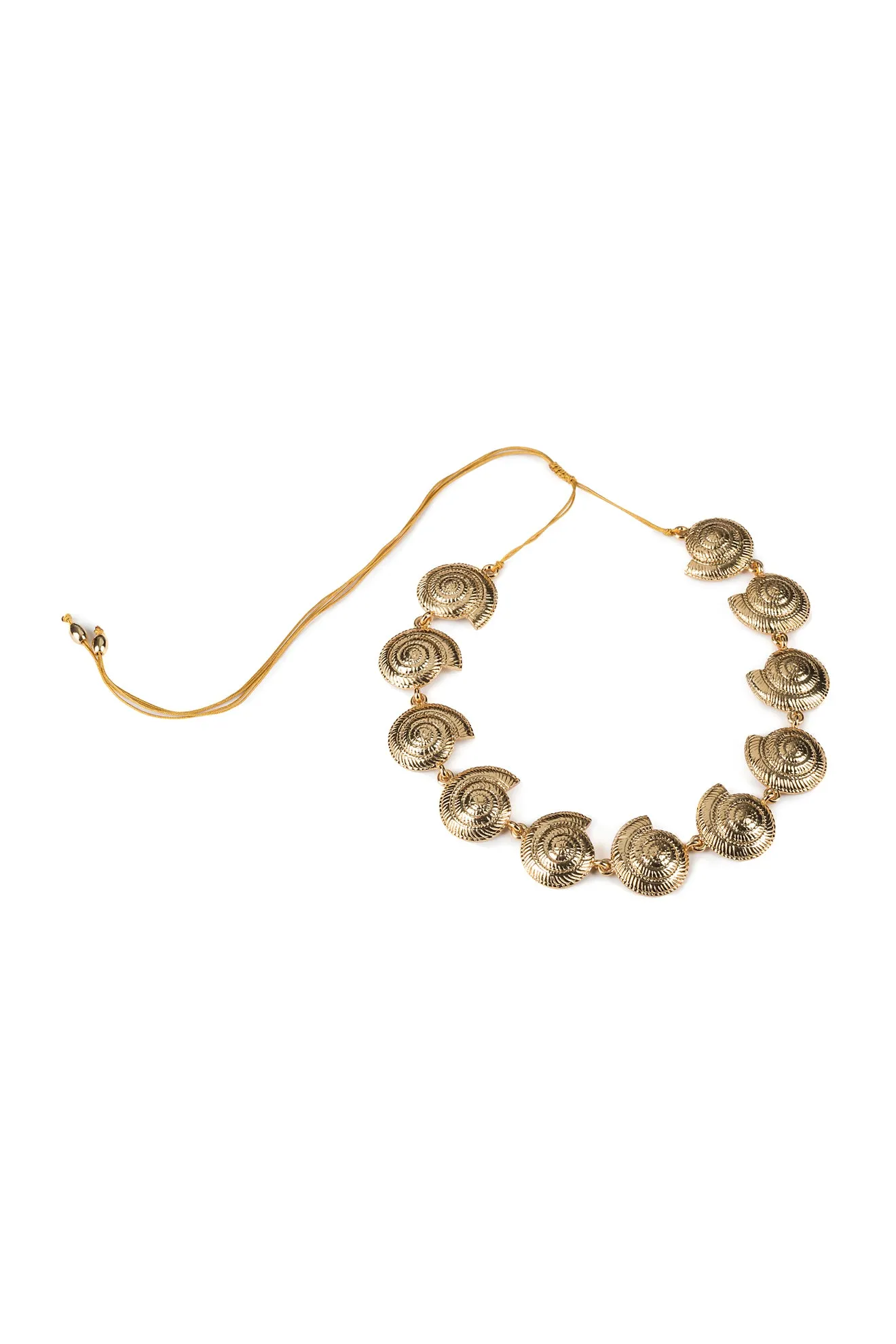 Small Archi Shell Necklace In Gold