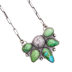 Soulshine Pendant: Sonoran Gold, Verde Valley, White Buffalo Turquoise