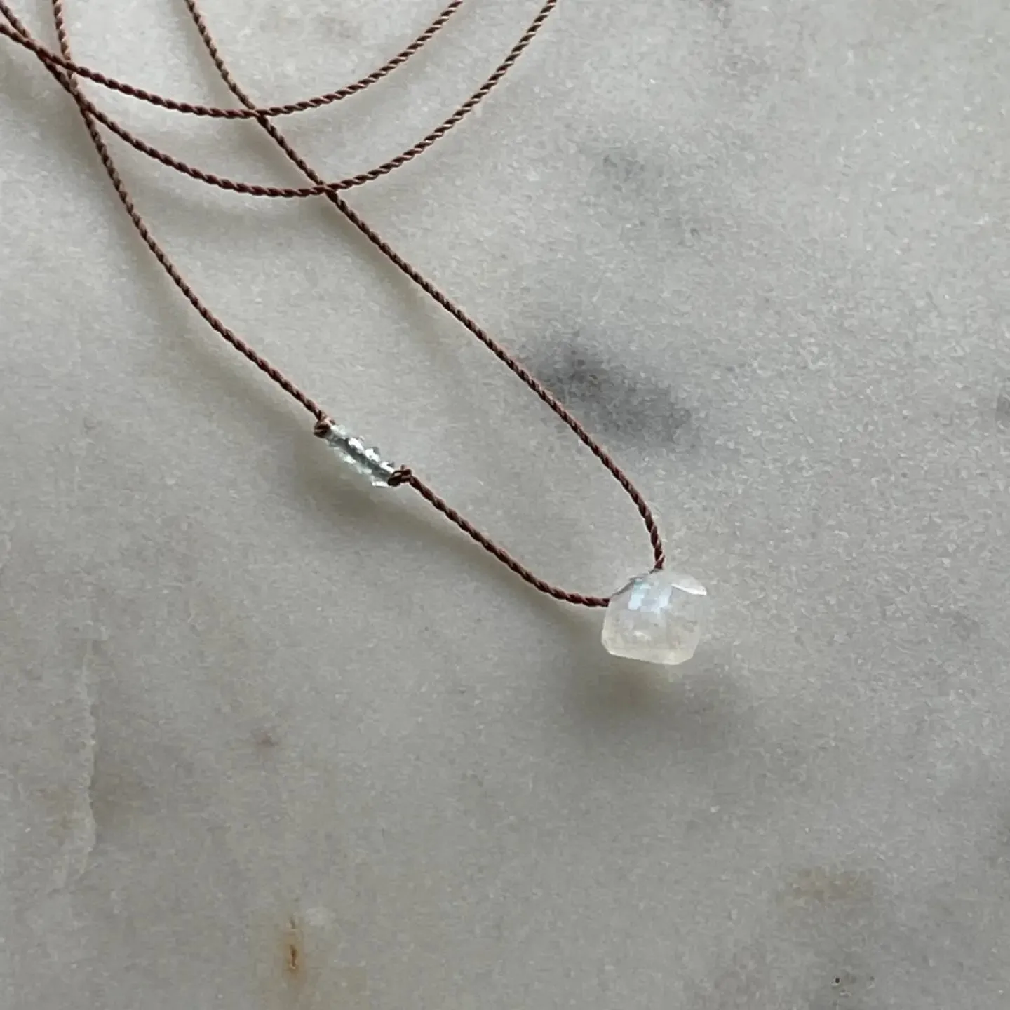 Soulsilk - Rainbow Moonstone & Apatite Necklace