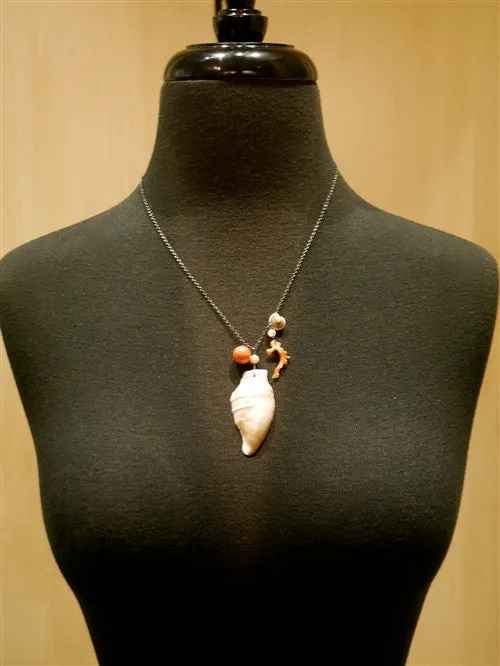 Space Mermaid Seashell Necklace