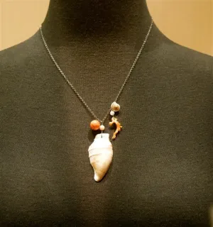 Space Mermaid Seashell Necklace