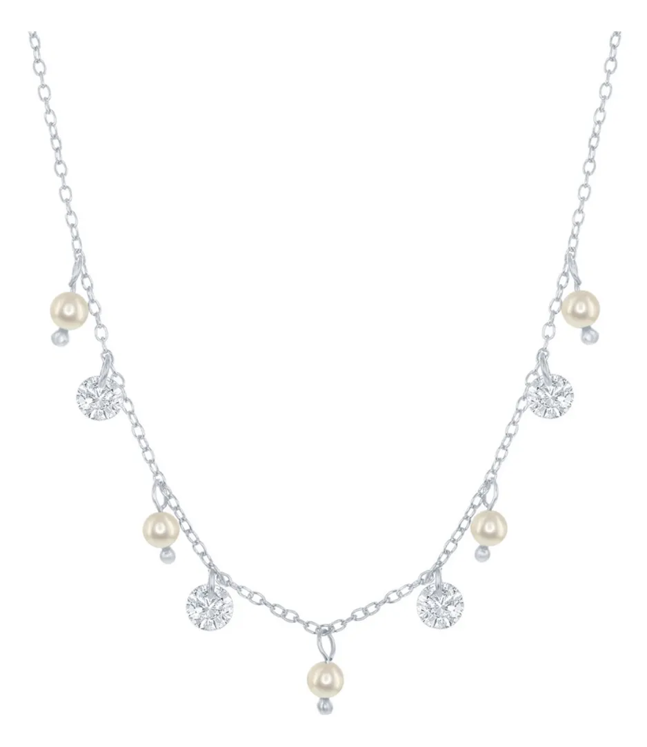 Sparkle Pearl Shaker Necklace
