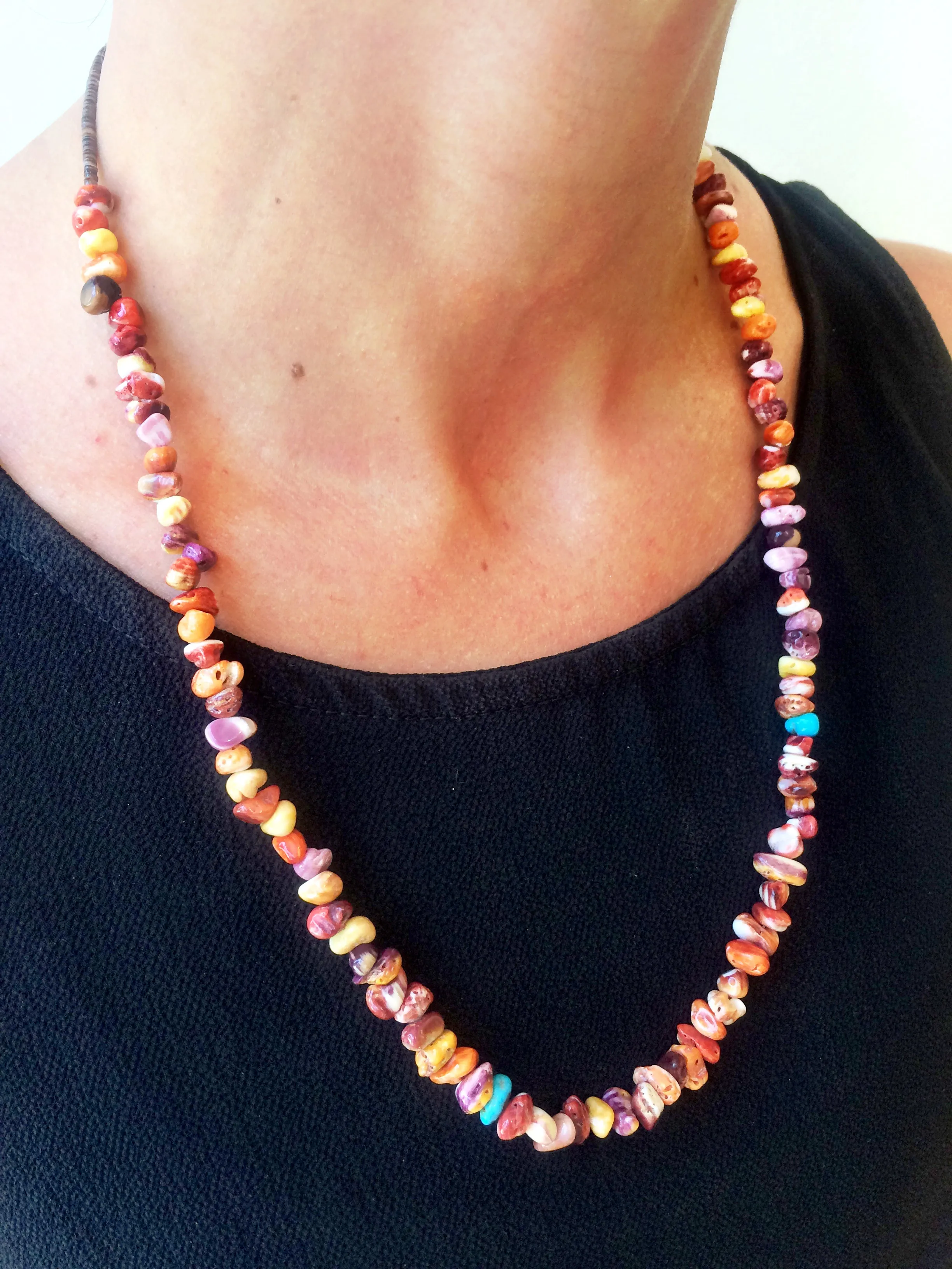 Spiny Oyster Nugget Necklace