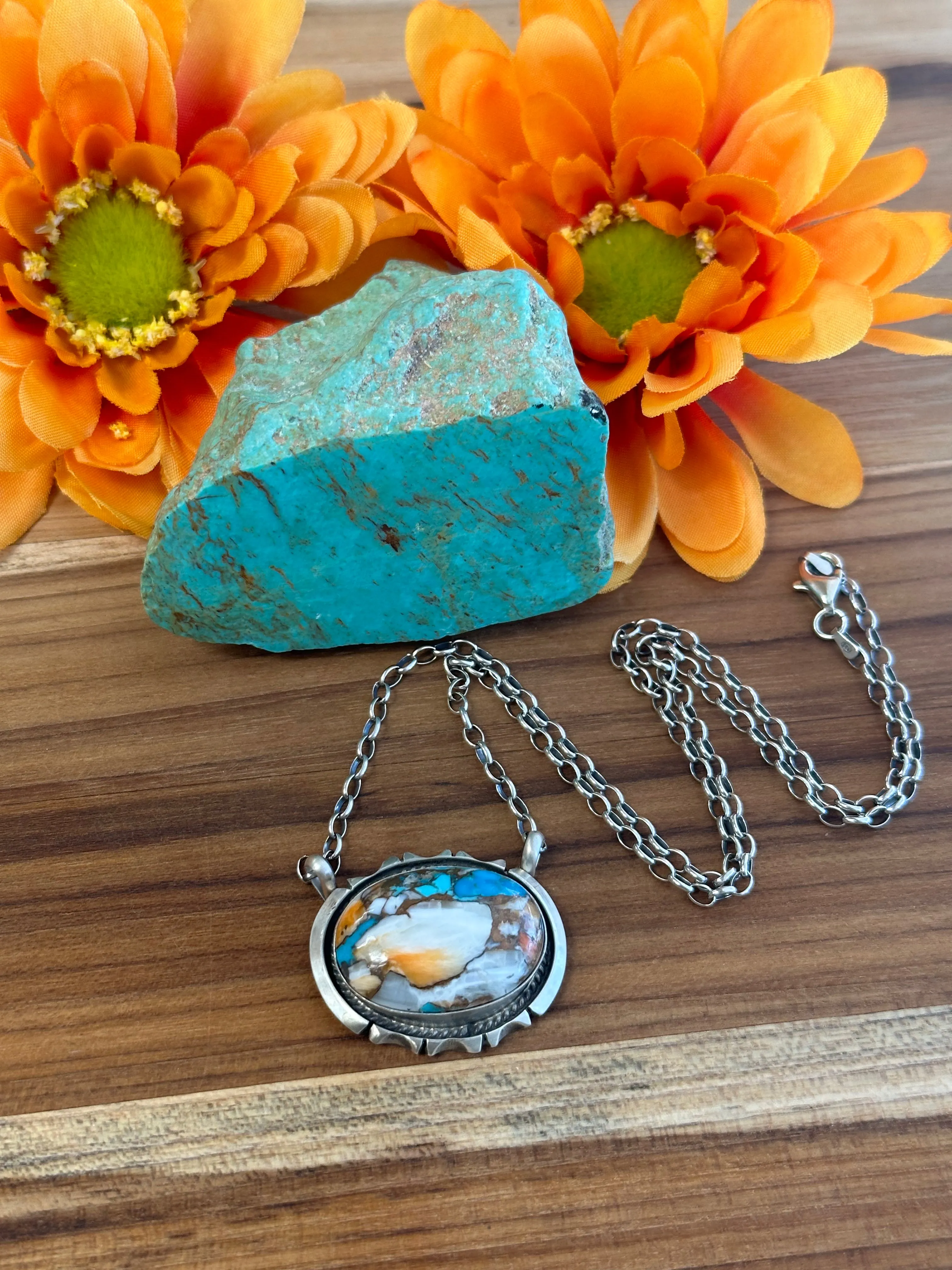 Spiny Turquoise Necklace