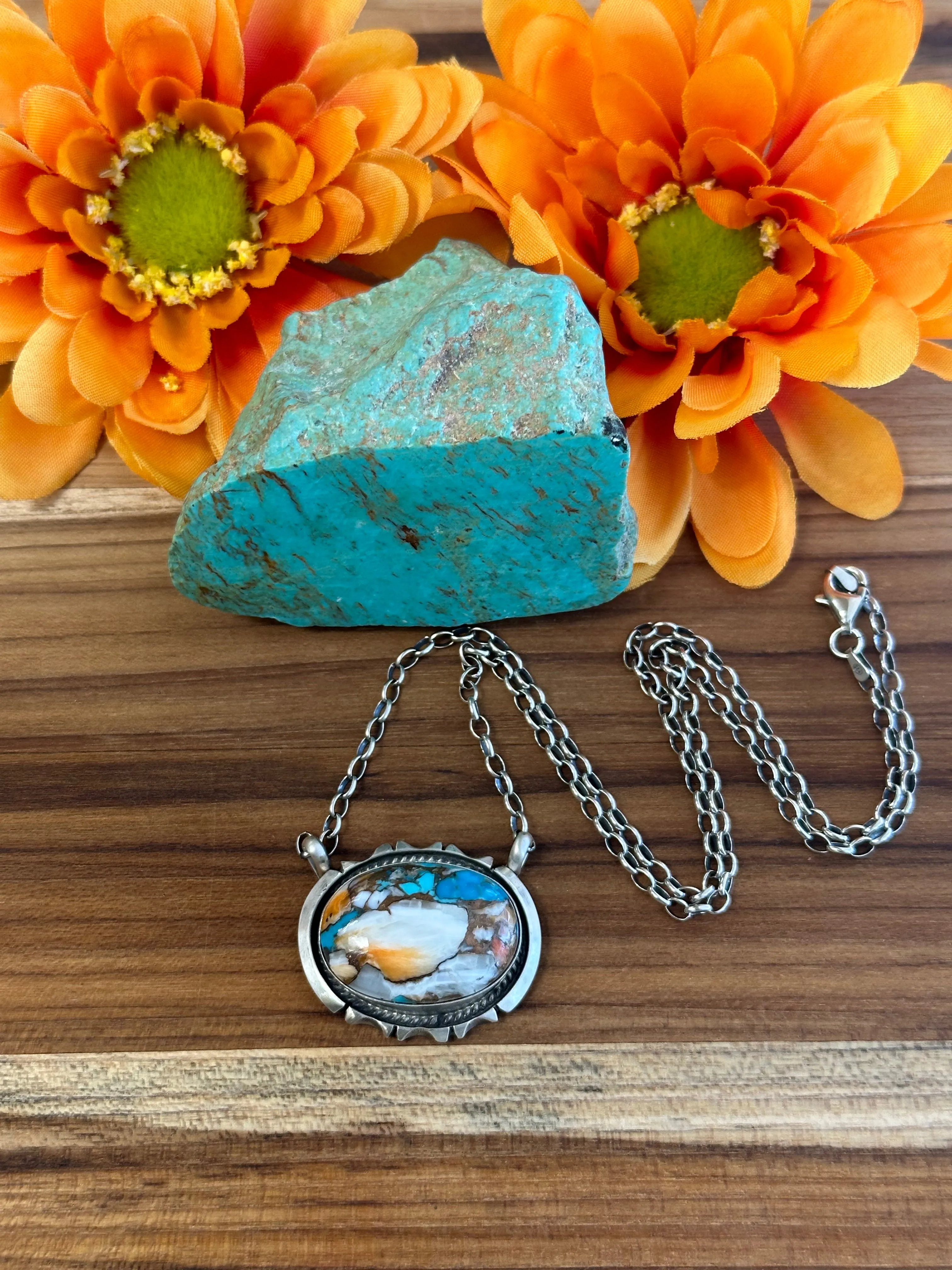 Spiny Turquoise Necklace