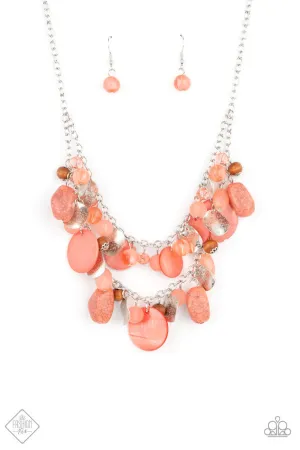 Spring Goddess Orange Paparazzi Necklace