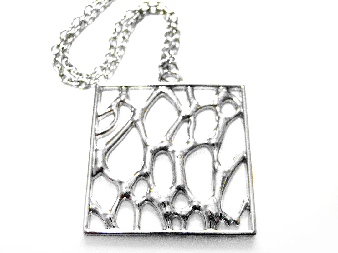 Square Coral Necklace