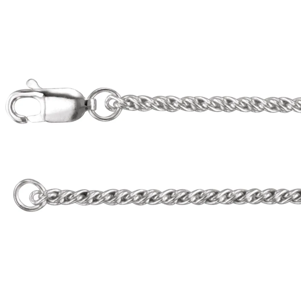 Sterling Silver 18" Reverse Rope Chain
