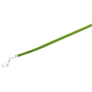 Sterling Silver 2.25mm Green Silk Cord