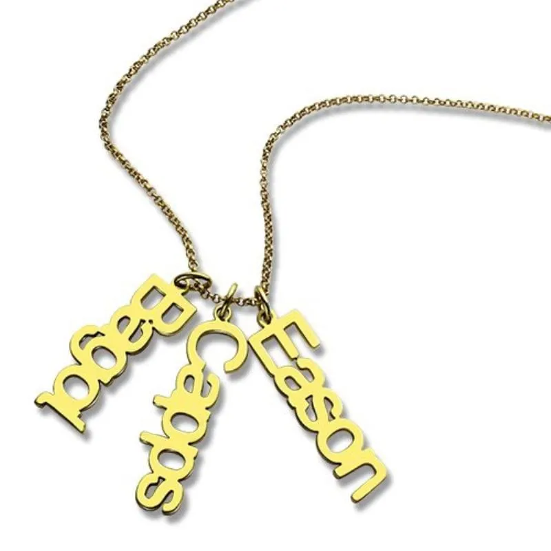 Sterling Silver 925 Personalized Necklace with Customizable Name Pendant, Trendy Jewelry Gift