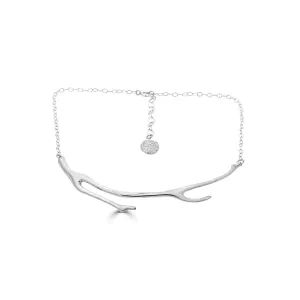 Sterling Silver Coral Collar Necklace
