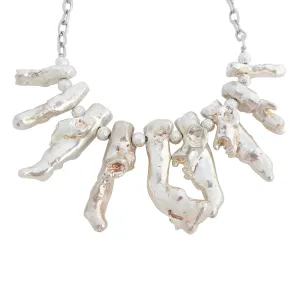 Sterling silver coral necklace