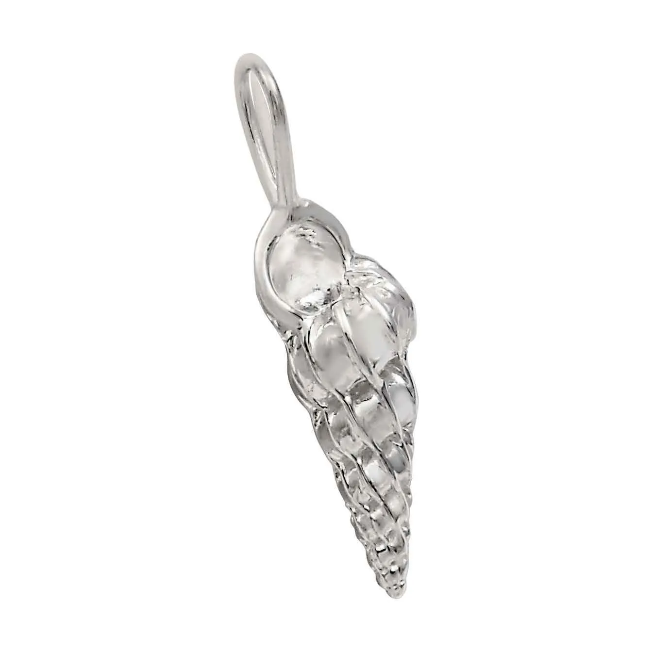Sterling Silver Large Wentletrap Shell Pendant