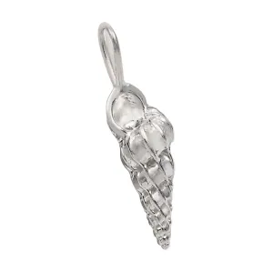 Sterling Silver Large Wentletrap Shell Pendant