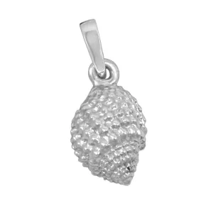 Sterling Silver Medium Light Nutmeg Shell Pendant