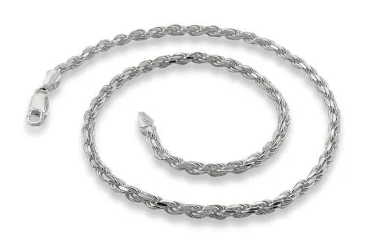 Sterling Silver Rope Chain 3.8MM