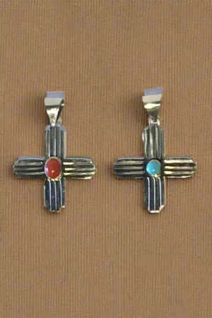 Sterling Silver Zia Pendants, Large Size