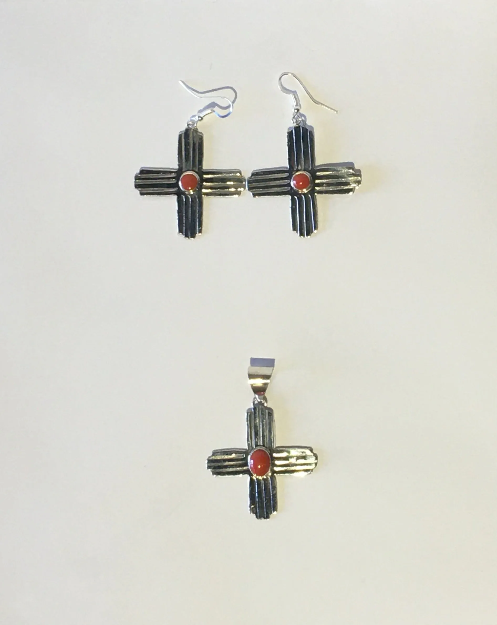 Sterling Silver Zia Pendants, Large Size