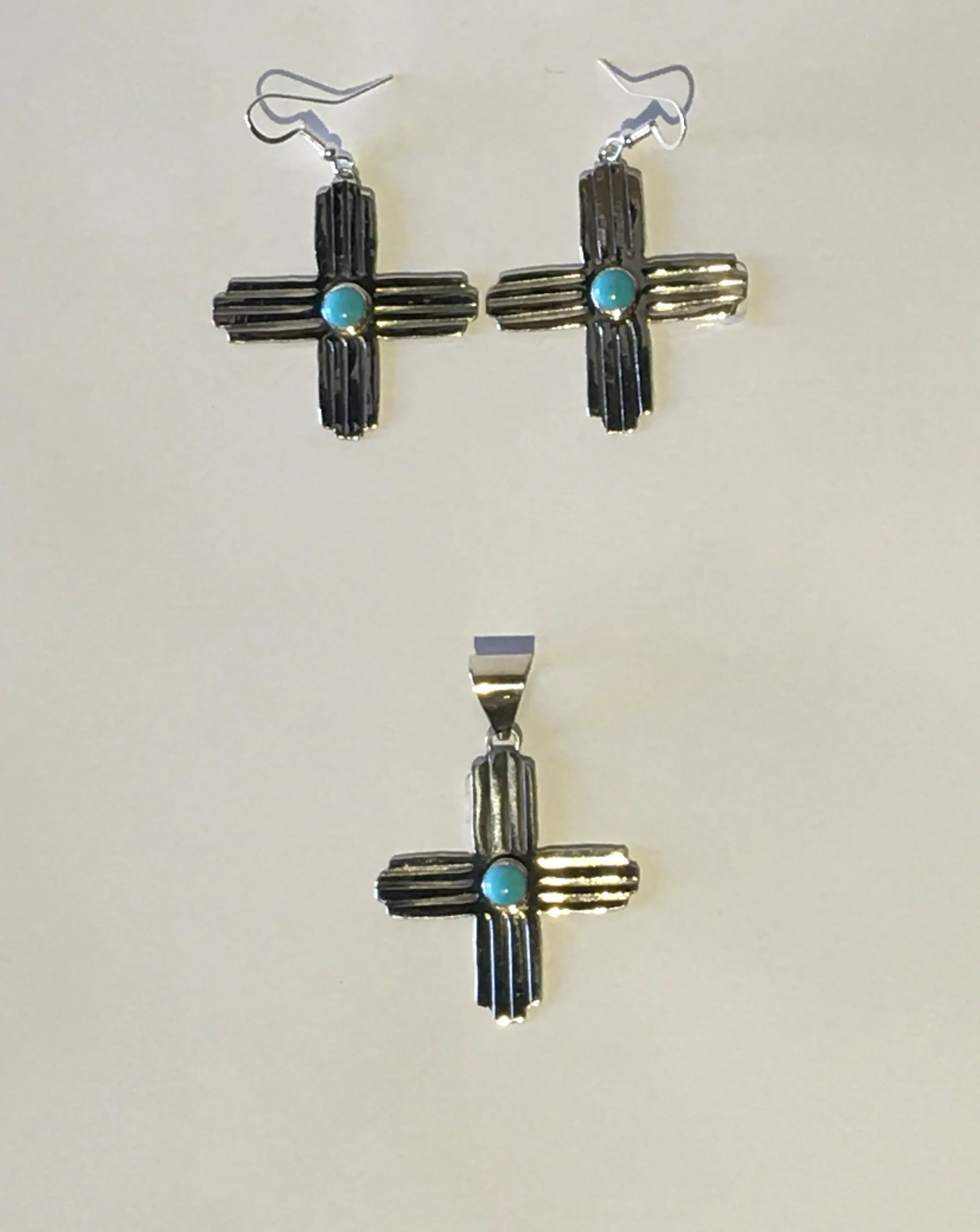 Sterling Silver Zia Pendants, Large Size