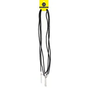 STRINGING CORD NECKLACES BLACK 70CM 3PC