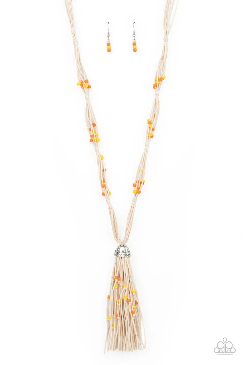 Summery Sensations Orange Paparazzi Necklace