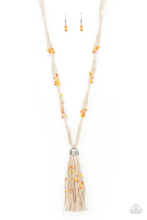 Summery Sensations Orange Paparazzi Necklace