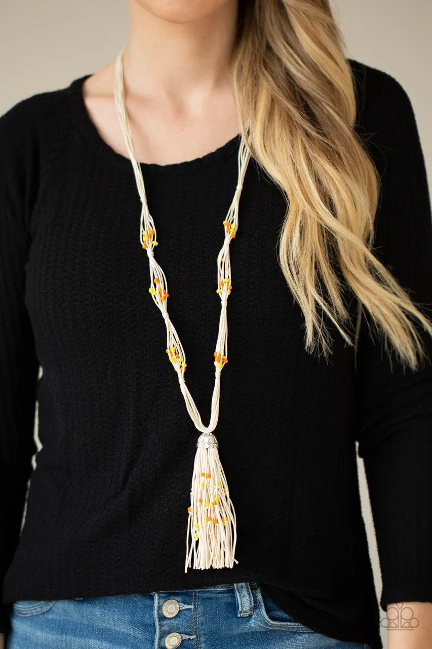 Summery Sensations Orange Paparazzi Necklace